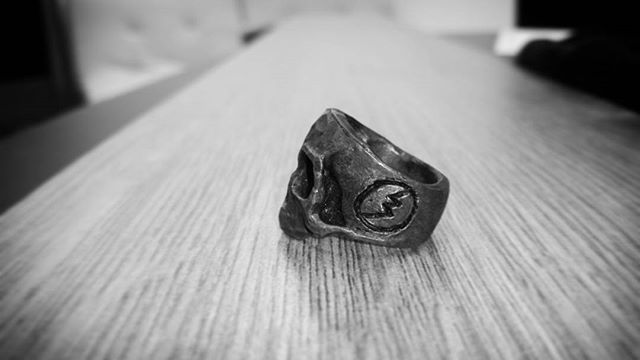 Thumbnail: Gratefully Dead Skull Ring - Oxidized Silver