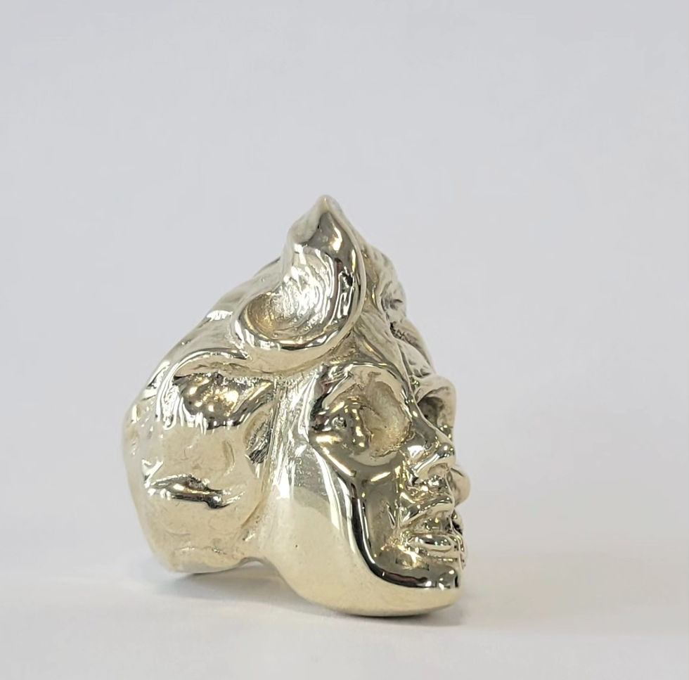 Thumbnail: Silver Marilyn Monroe skull ring