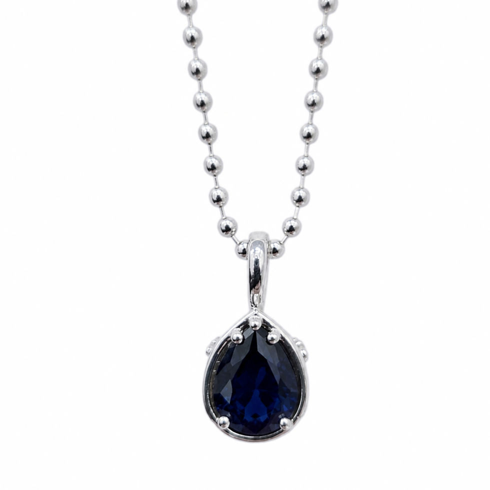 Thumbnail: Reversible Skull Teardrop - Silver