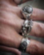 Thumbnail: Fleur de Lys Floral Band (925 Silver)