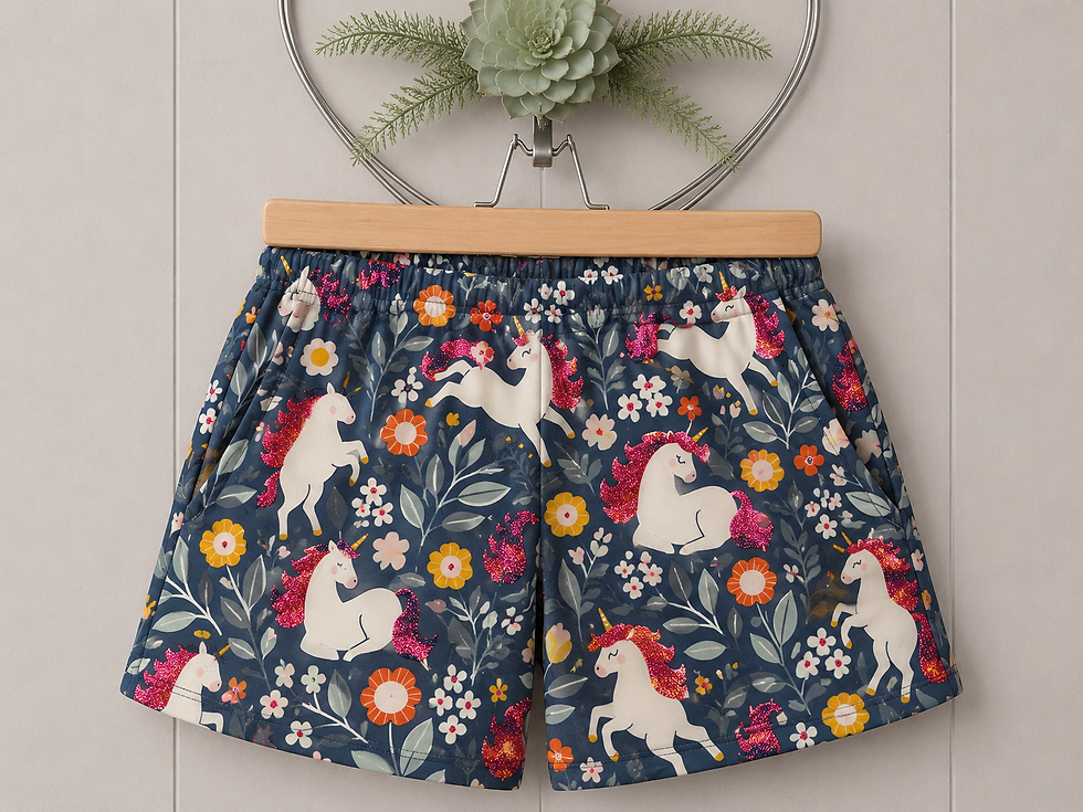 Thumbnail: Red Glitter Unicorn Bottoms