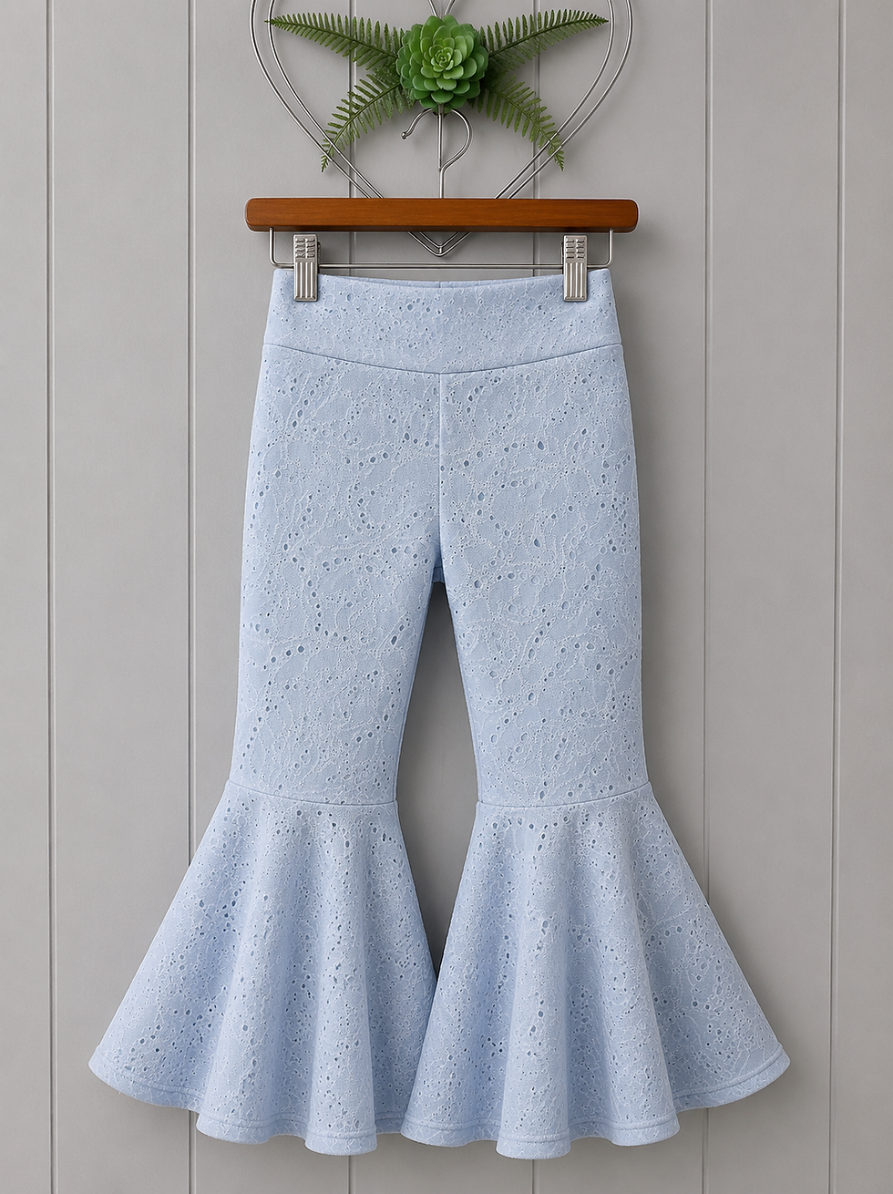 Thumbnail: Light Blue Eyelet Bottoms