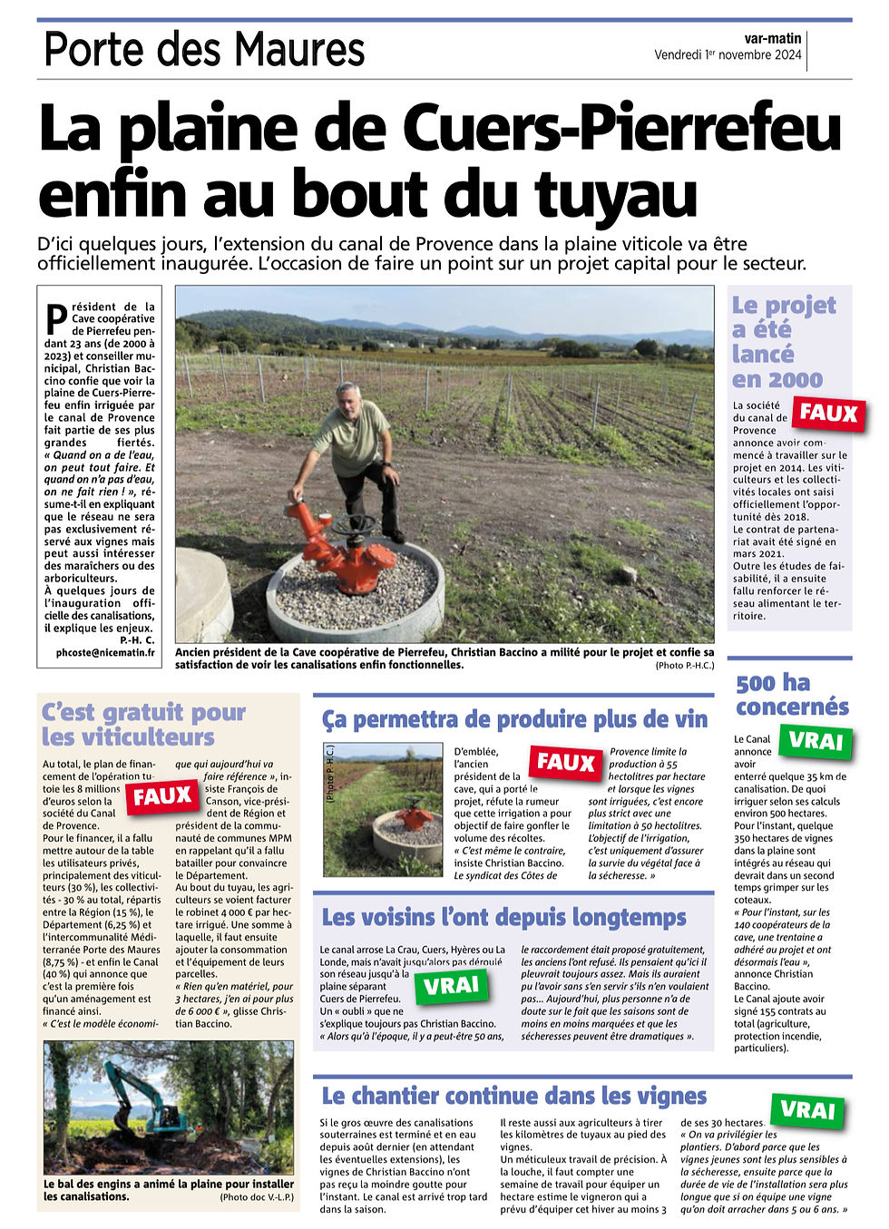Déploiement du Plan Or Bleu en Région Sud