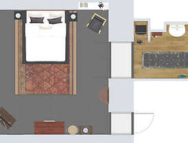 plan de la chambre rose
