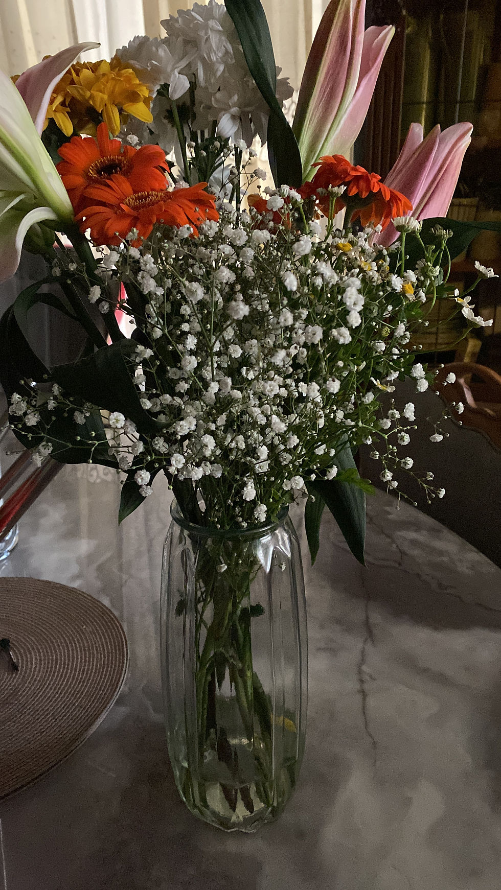 My floral arrangement! How cute is this?