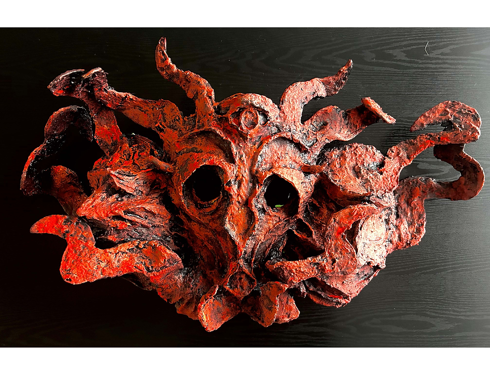 (10 x 18, Wire and Paper Mache Sculpture) - The Essence of 'The Lady'