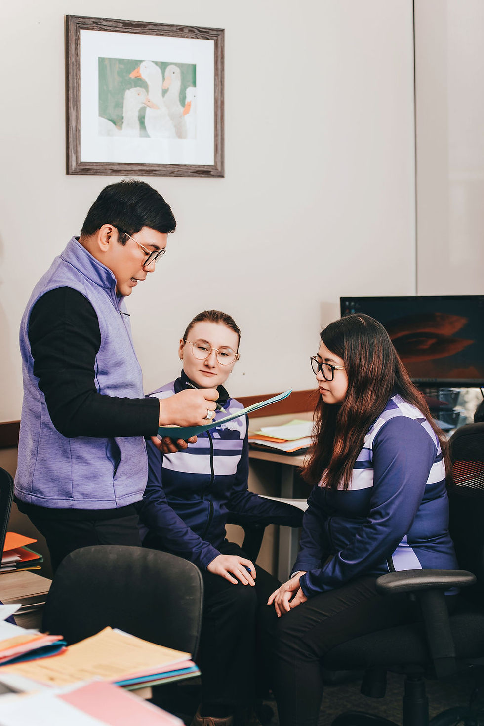 Edmonton Bookkeeping Team Working In Office