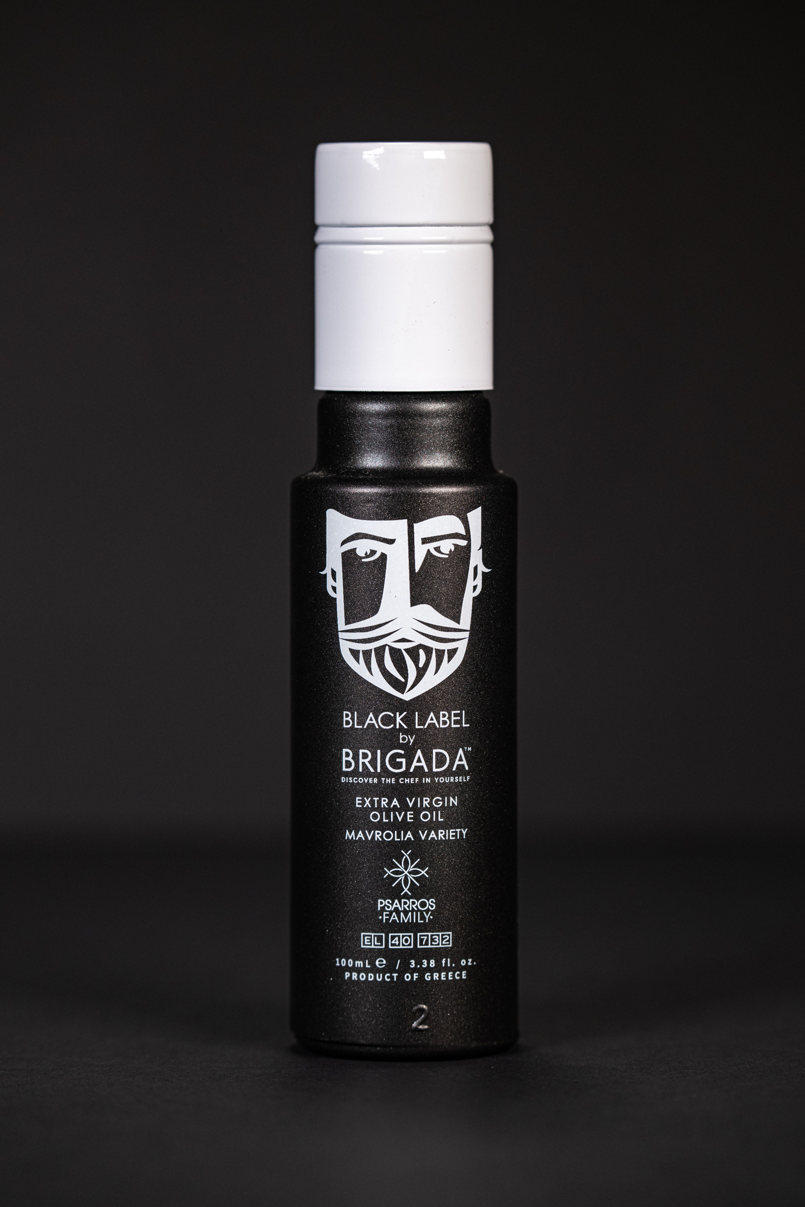 Brigada® Black Label Εξαιρετικό παρθένο ελαιόλαδο - Γυάλινη φιάλη 100 ml