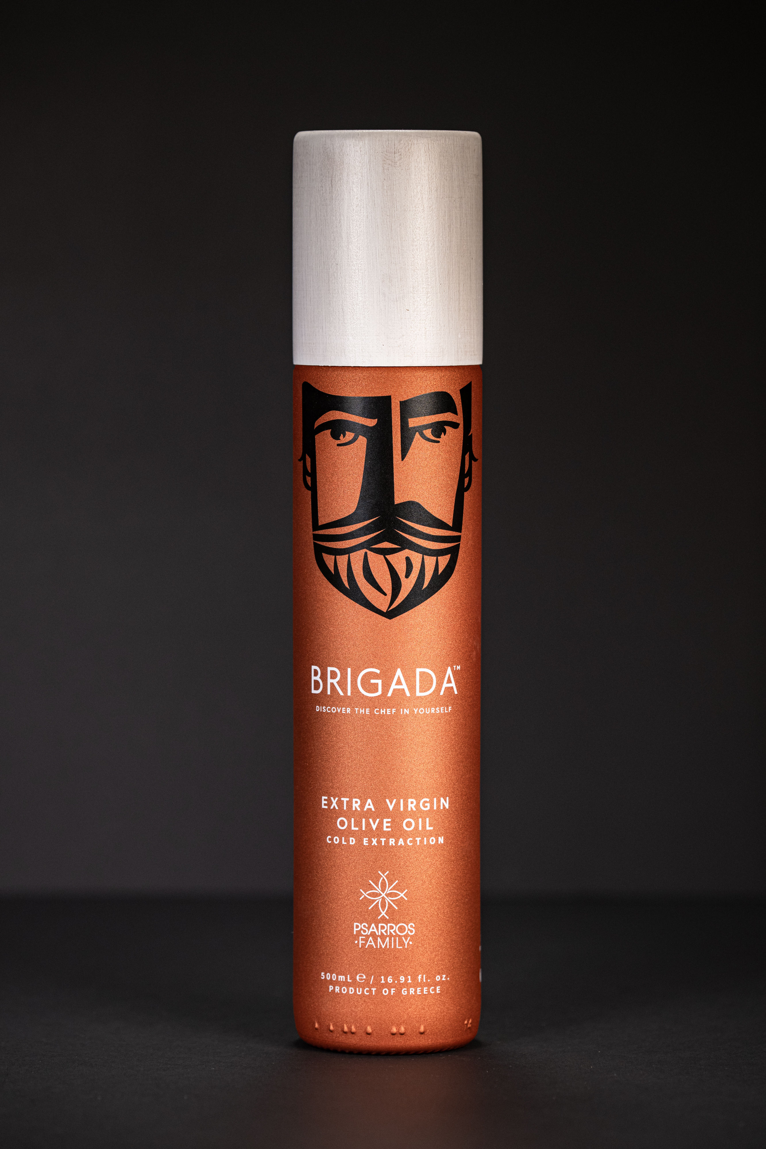 Brigada® Εξαιρετικό παρθένο ελαιόλαδο - Γυάλινο μπουκάλι με ξύλινο καπάκι 0,5lt