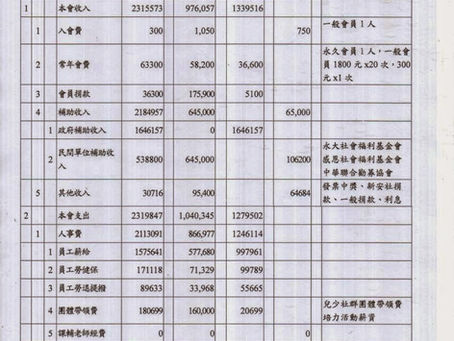 台灣社區實踐協會102年度預決算
