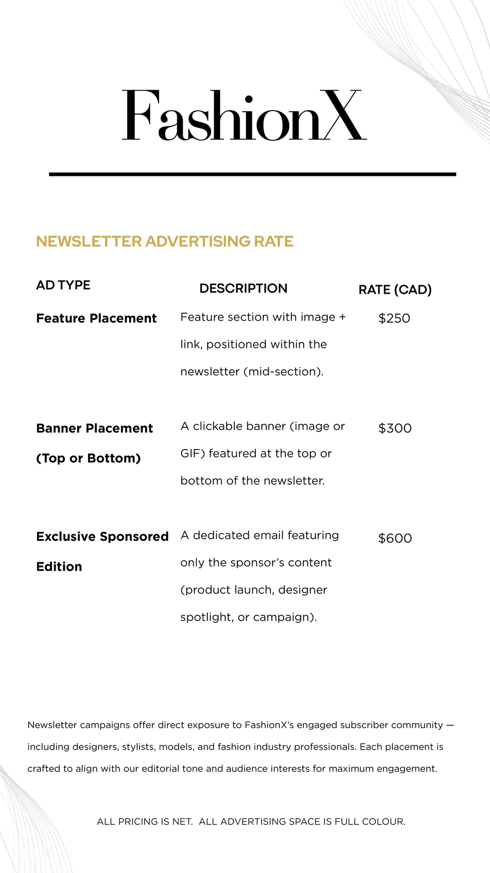 Rate Card - 3