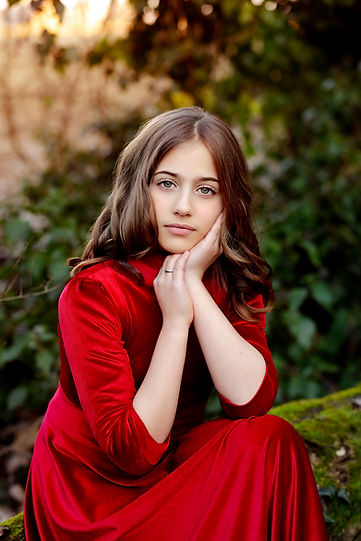 Children photography in the garden