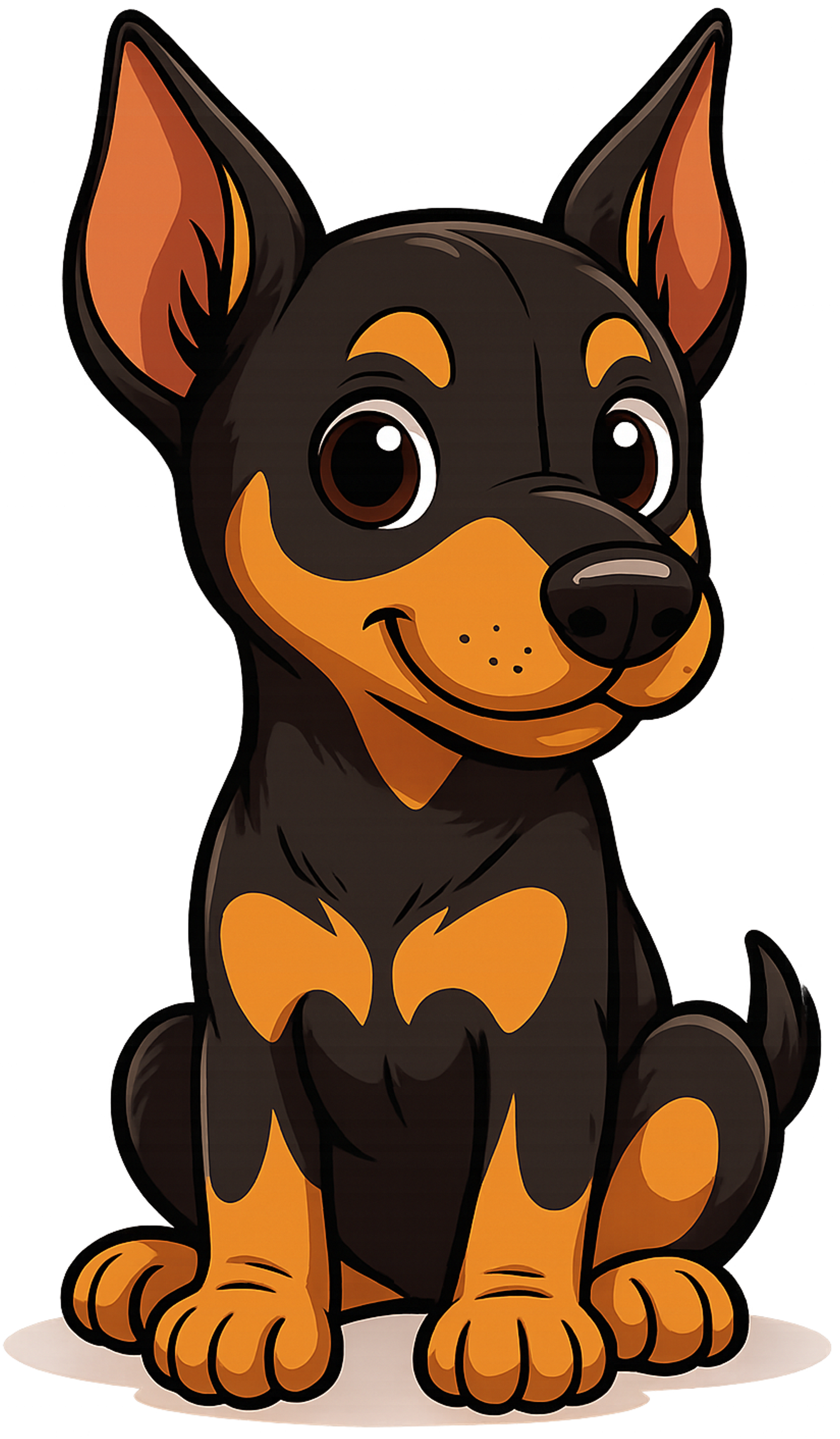 Dobermann humour2 - Référence : DOBHUM2