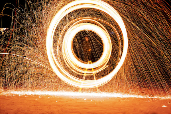 Feuerwerk Lichtershow
