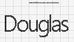 Nome Douglas em ponto cruz