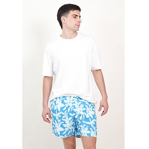 Short de banho estampado