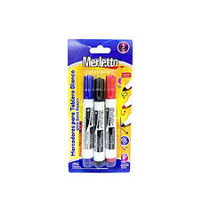 Marcadores para quadro branco 3 cores