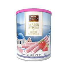 FEINY - Waffle morango 400g
