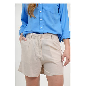 Short feminino em linho - várias cores