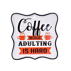 Placa decorativa Coffee 20x20cm