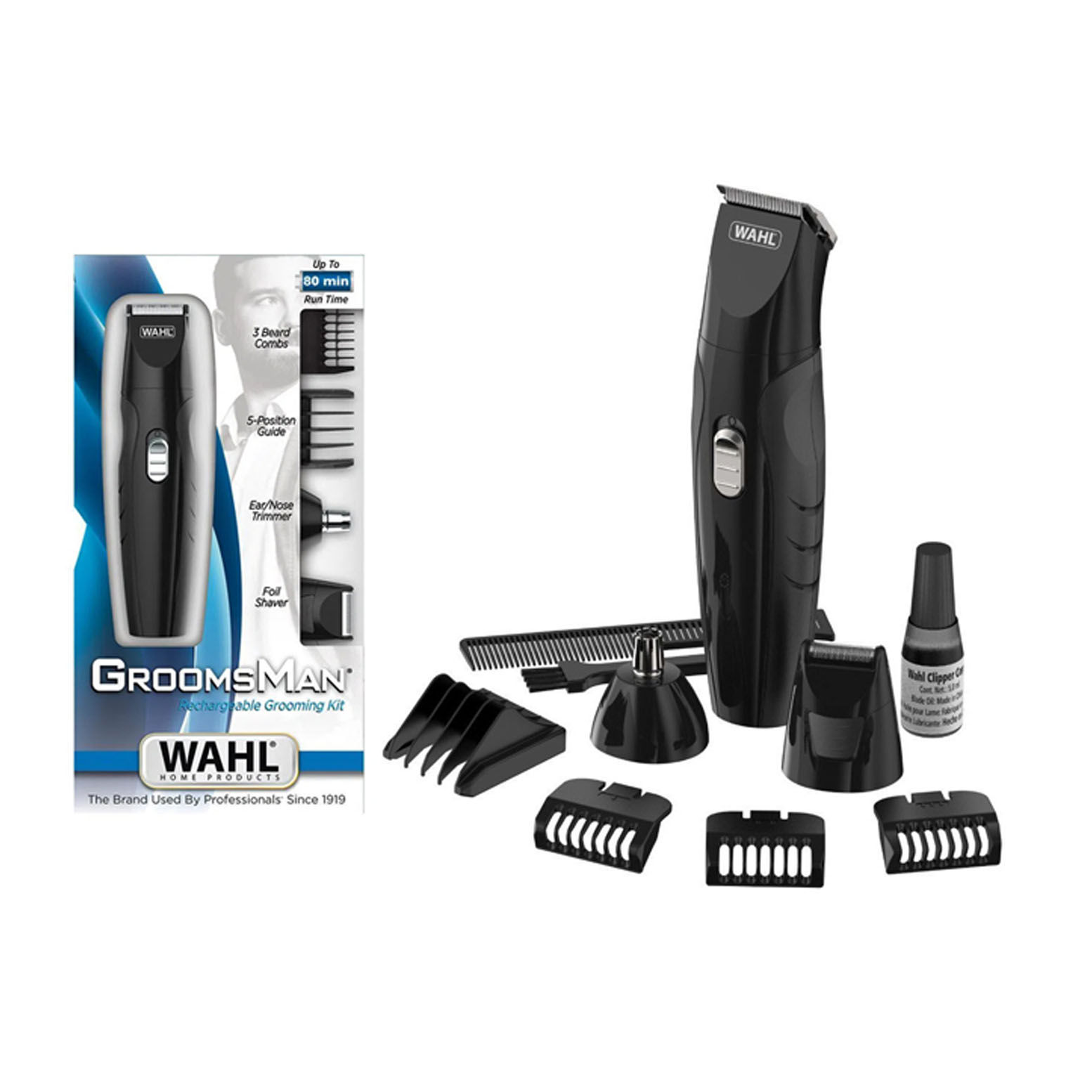 WAHL - Máquina de cortar cabelo Professional Groomsman 110V