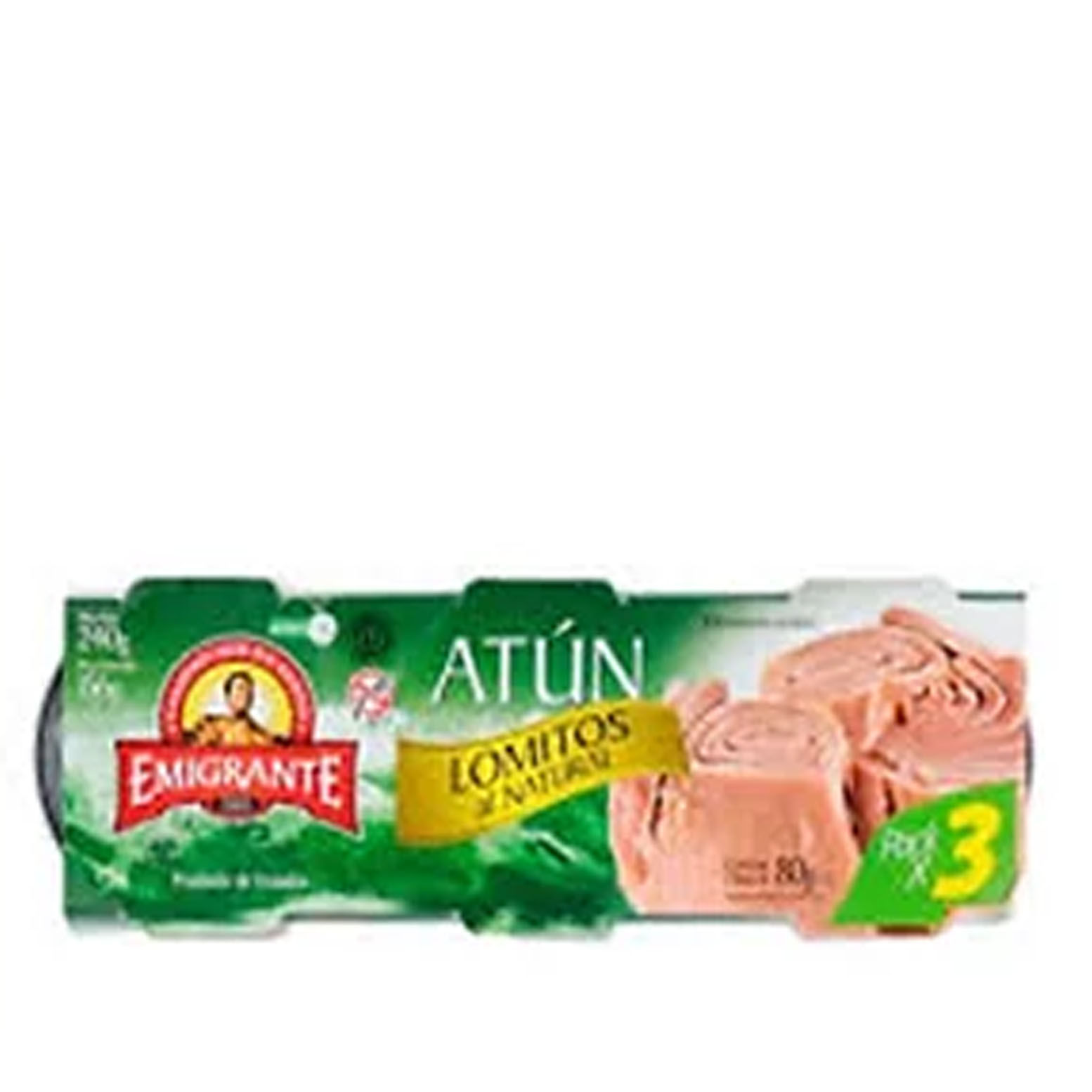 EL EMIGRANTE - Lombos de atum naturais Pack 3 unidades