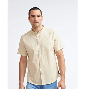Camisa Abel manga curta gola portuguesa