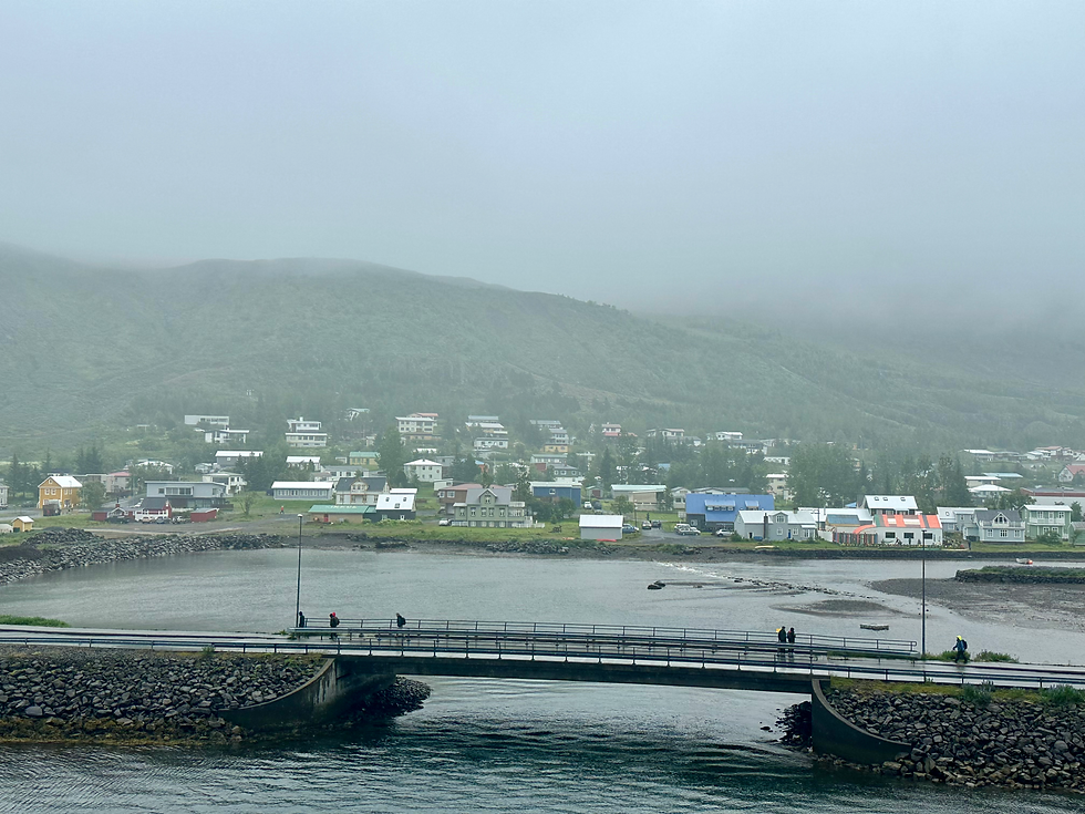 A rainy Seyðisfjörður