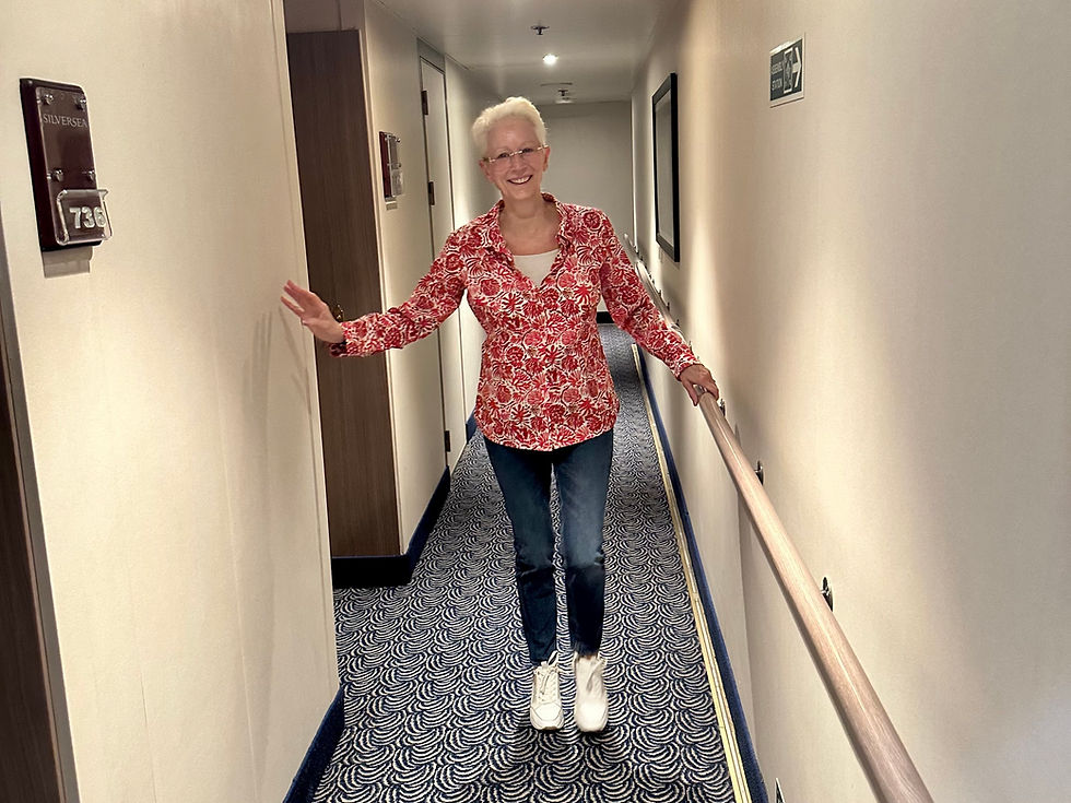 Negotiating the corridors towards a bouncy breakfast