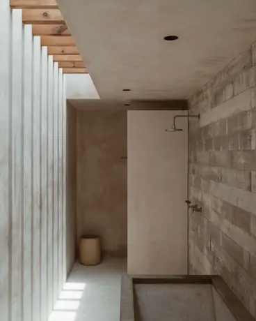 Bathroom with big bathtube  for relaxing moments