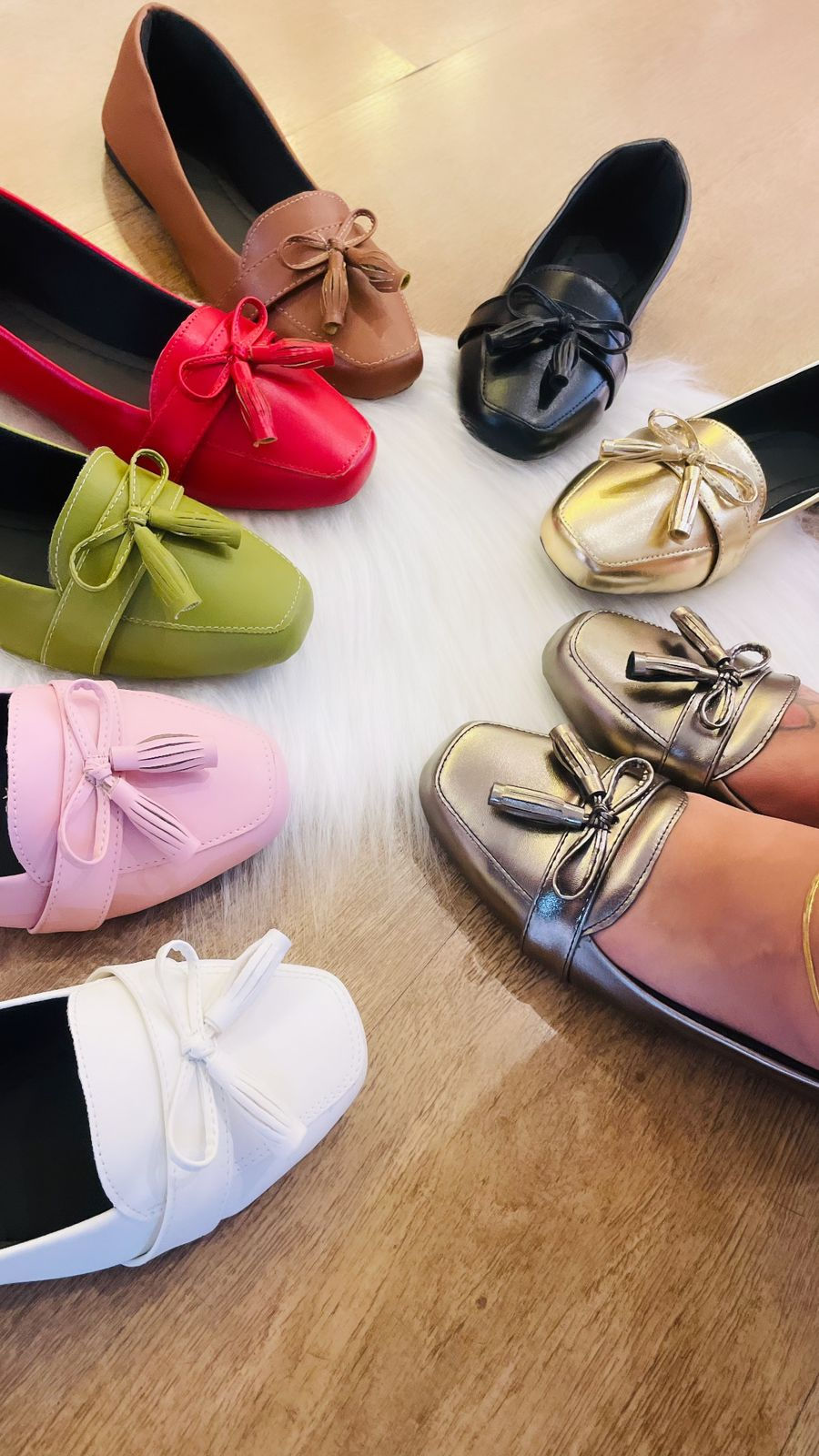 MOCASSIM LUXO LAÇO SINO CORES VARIADAS