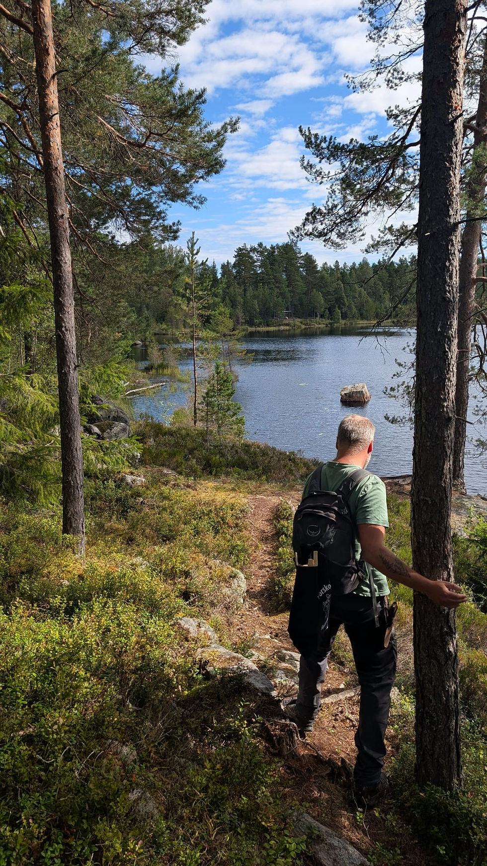 Bas den blaauwen Outdoor coaching in Zweden