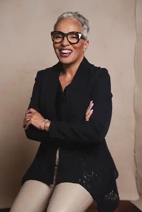 Branding headshot of a Black woman in Atlanta