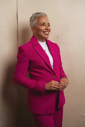 Branding headshot of a Black woman in Atlanta