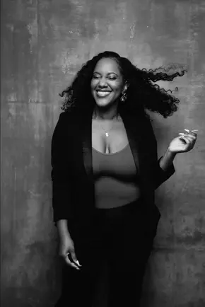 Branding headshot of a Black woman business coach in Atlanta