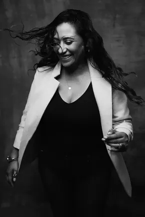 Branding headshot of a Latina Latinex woman in Atlanta