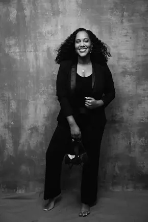 Branding headshot of a Black woman business coach in Atlanta