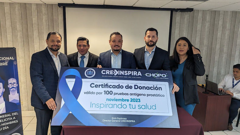 Dona Credinspira 100 pruebas de antígeno prostático en beneficio de servidores públicos