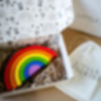 PRIMARY COLOUR STACKING RAINBOW WOODEN TOY