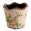 Thumbnail: Ceramic Planter Pink Roses & Green Leaves - Large