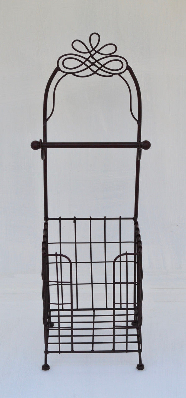 Dark Toilet Roll Holder Stand