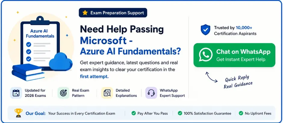 Microsoft Azure AI Fundamentals ( AI - 900 ) Certification Practice Tests