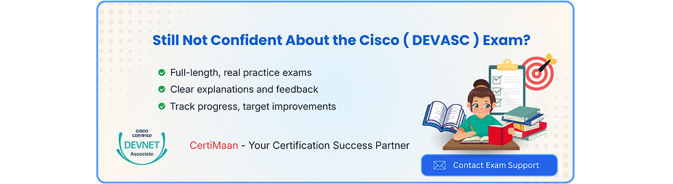 Cisco Certified DevNet Associate 200‑901 Practice Tests