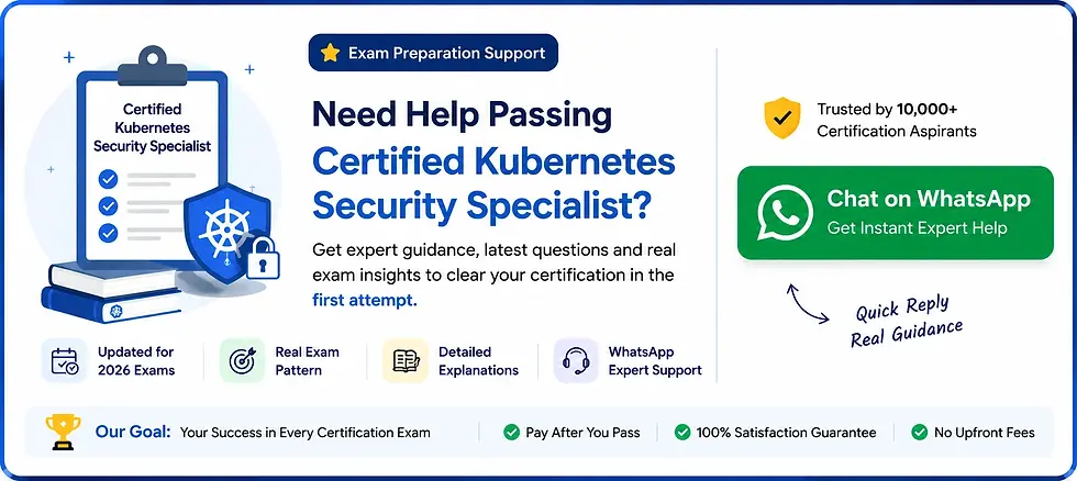 Certified Kubernetes Security Specialist Certification Practice Tests