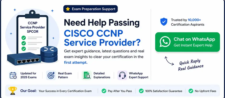 CCNP Service Provider Certification Practice Tests