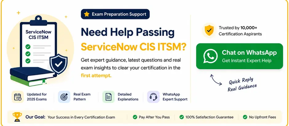 Certified Implementation Specialist – IT Service Management Certification Practice Tests