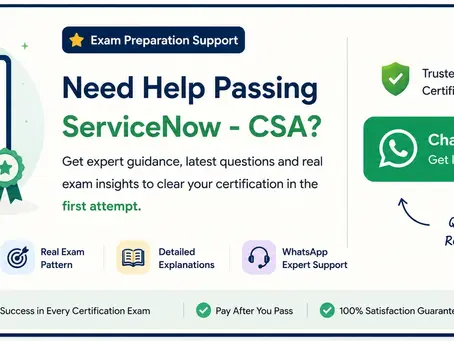 ServiceNow CSA Certification Practice Tests