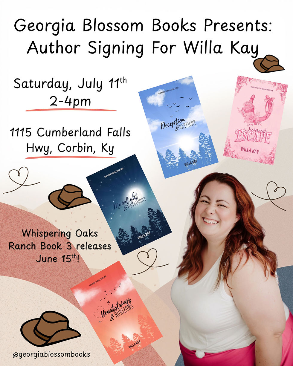 Signing with Author Willa Kay