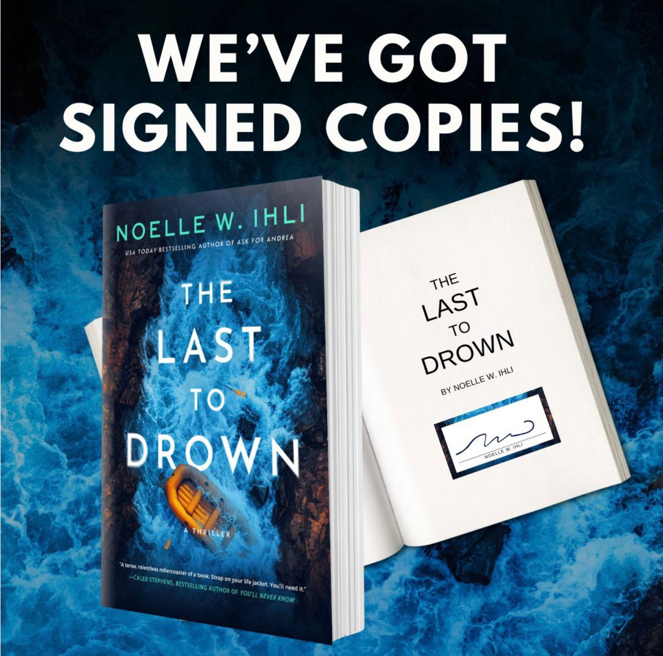 The Last to Drown Preorder with Signed Nameplate