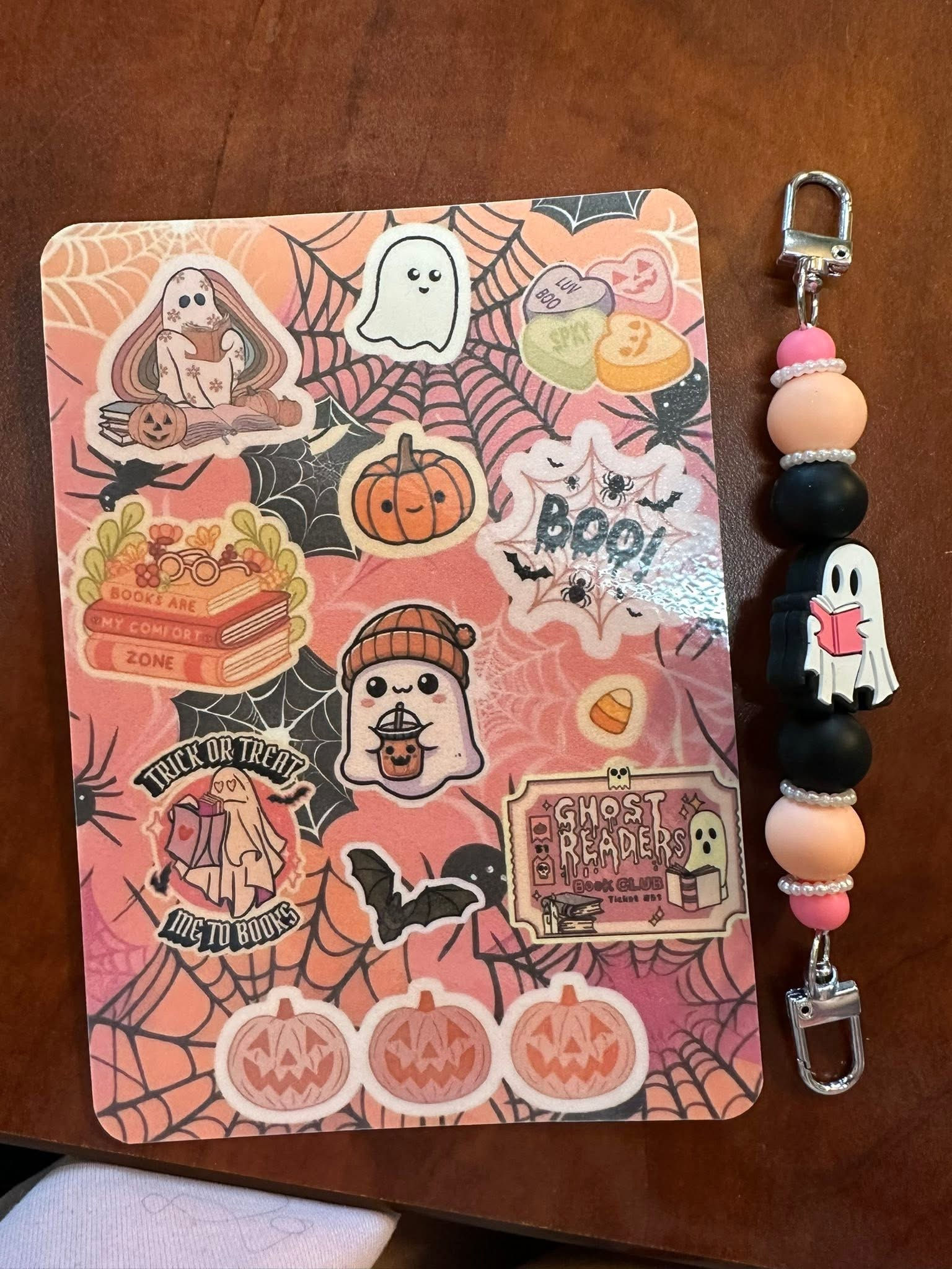 Spooky Ghost Kindle Insert and Strap